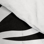 Abstract black and white flower art pattern Comforter Gallery Image 4