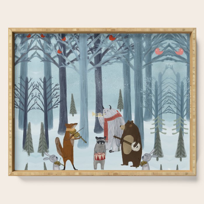nature symphony Serving Tray Gallery Image 1