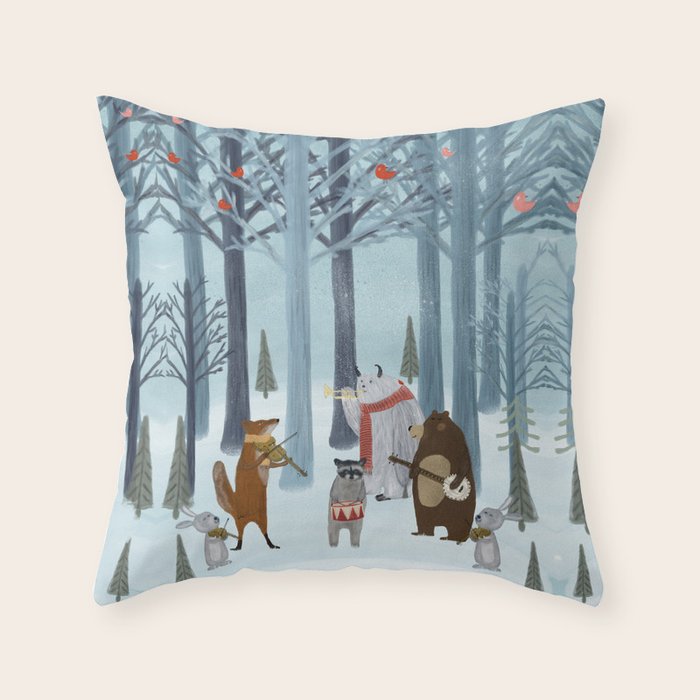 nature symphony Throw Pillow Gallery Image 6
