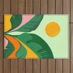 Things Are Looking Up / Tropical Greenery Outdoor Rug Gallery Image 1
