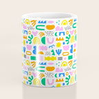 Colorful abstract organic shape art pattern Coffee Mug Gallery Image 4