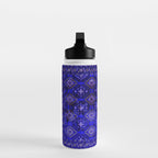 Oriental Opulence: Royal Blue Velvet Moroccan Majesty Water Bottle Gallery Image 3