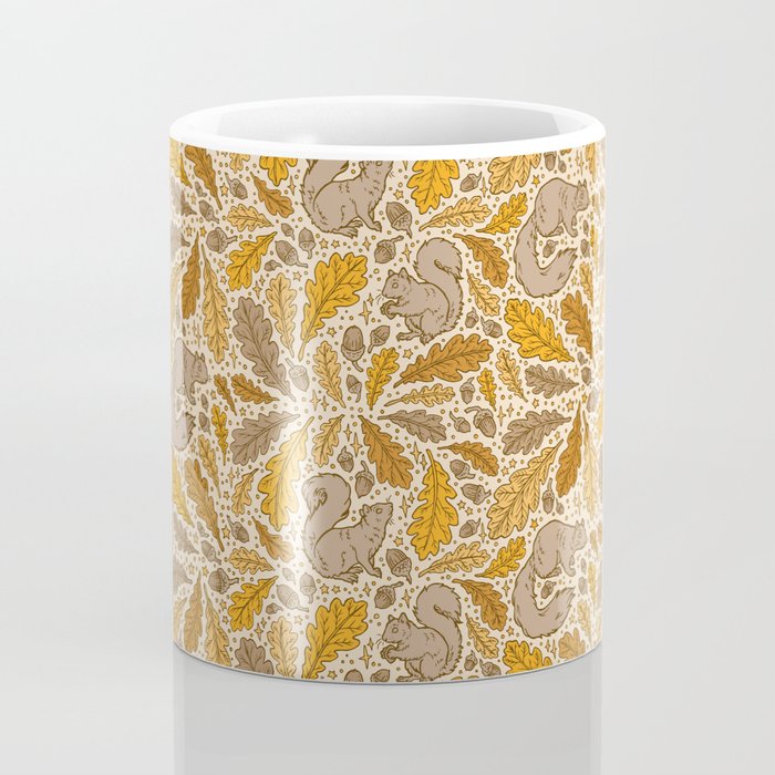Oak & Squirrels | Autumn Yellows Palette Coffee Mug Gallery Image 4