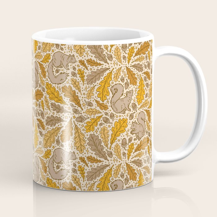 Oak & Squirrels | Autumn Yellows Palette Coffee Mug Gallery Image 1