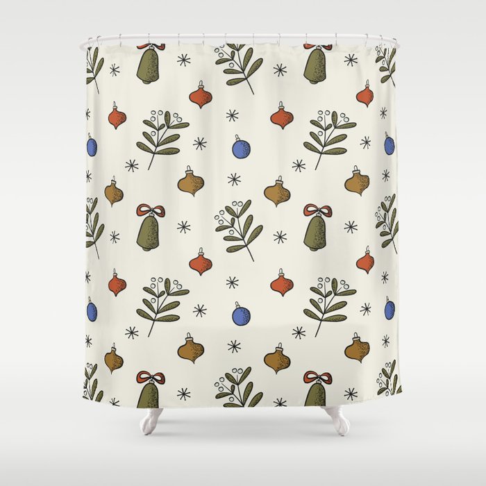 Christmas Pattern #4 Shower Curtain Gallery Image 1