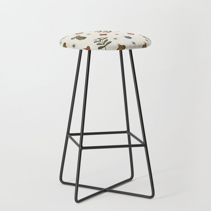 Christmas Pattern #4 Stool Gallery Image 1