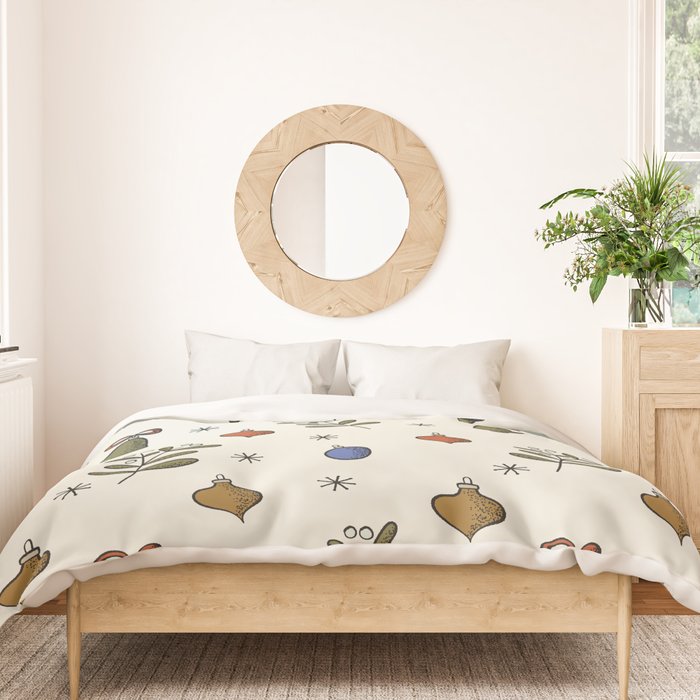 Christmas Pattern #4 Duvet Cover Gallery Image 3