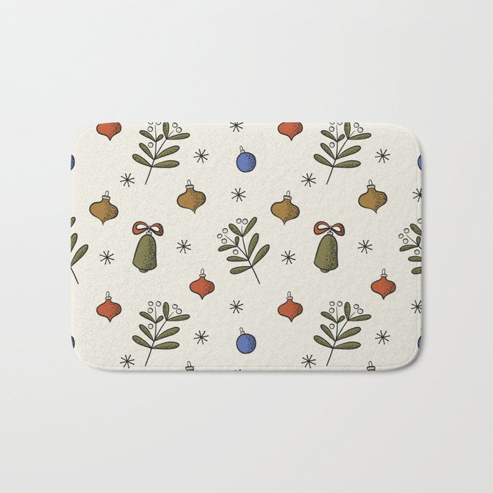 Christmas Pattern #4 Bath Mat Gallery Image 1