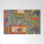 The picture of the Garden of Paradise, and the Queen of the Fairies on her throne, being joyous and merry Islamic Antique Art  Welcome Mat Gallery Image 1