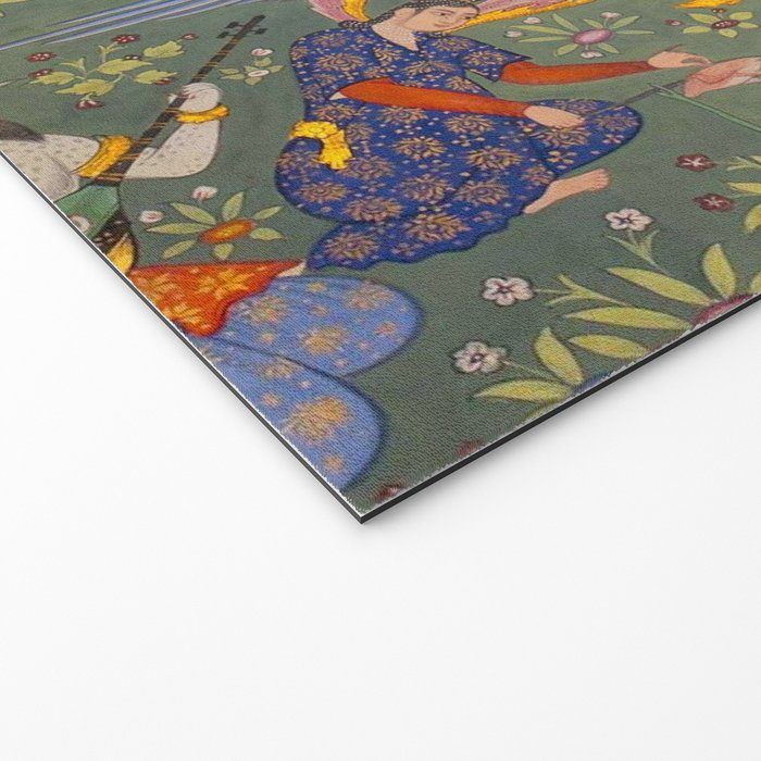 The picture of the Garden of Paradise, and the Queen of the Fairies on her throne, being joyous and merry Islamic Antique Art  Welcome Mat Gallery Image 2