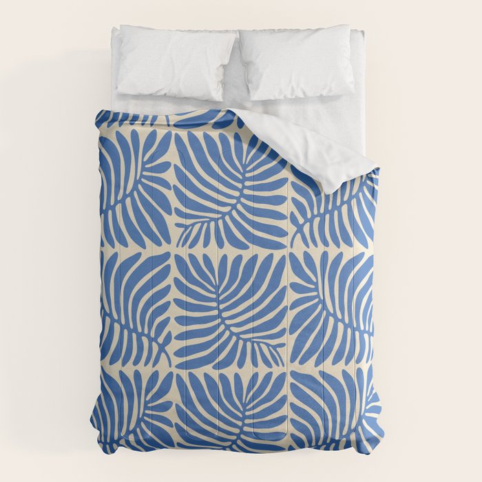 Abstract plant leaf organic shape pattern Comforter Gallery Image 1