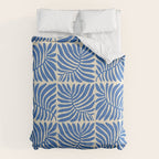 Abstract plant leaf organic shape pattern Comforter Gallery Image 6