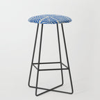 Abstract plant leaf organic shape pattern Stool Gallery Image 1