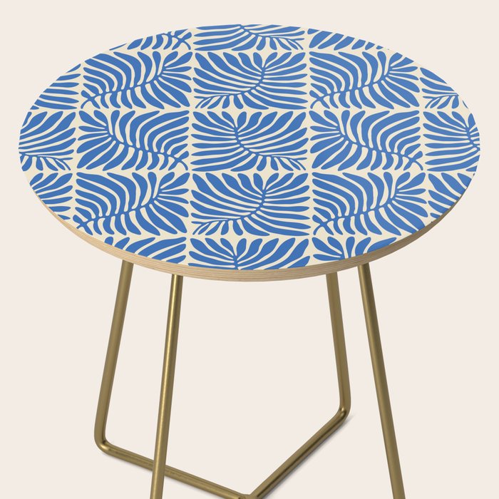 Abstract plant leaf organic shape pattern Side Table Gallery Image 2