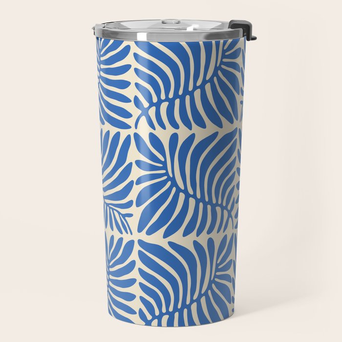 Abstract plant leaf organic shape pattern Travel Mug Gallery Image 2