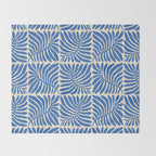 Abstract plant leaf organic shape pattern Throw Blanket Gallery Image 2