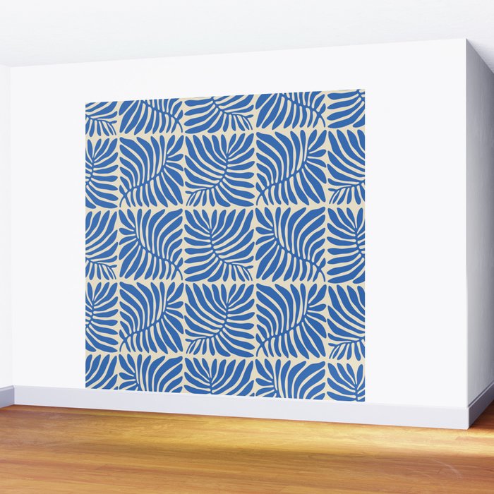 Abstract plant leaf organic shape pattern Wall Mural Gallery Image 2