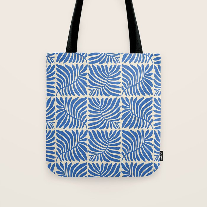 Abstract plant leaf organic shape pattern Tote Bag Gallery Image 1
