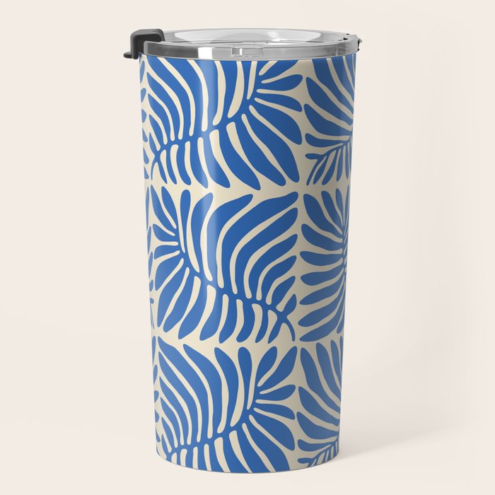 Abstract plant leaf organic shape pattern Travel Mug Gallery Image 3