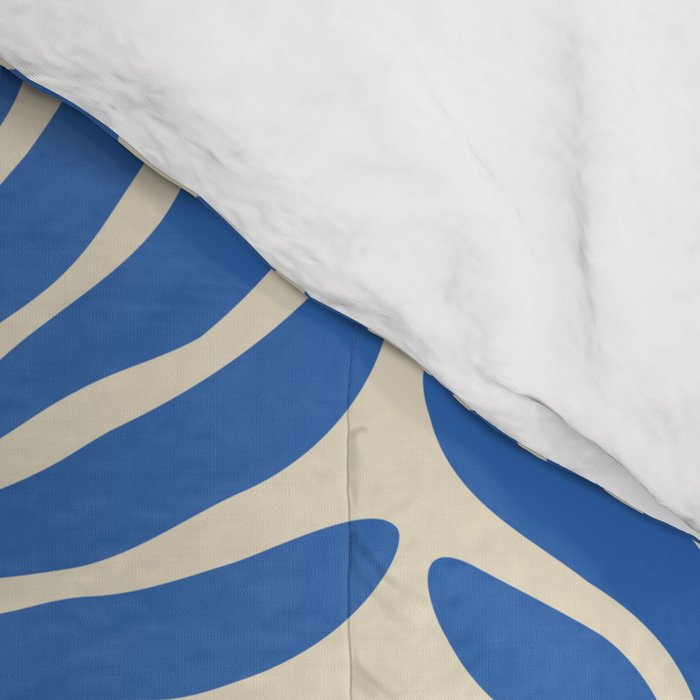 Abstract plant leaf organic shape pattern Comforter Gallery Image 4