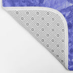 Strawberry Garden in Botanical Blue Bath Mat Gallery Image 2