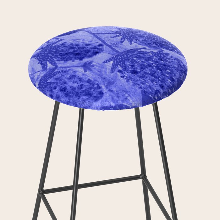 Strawberry Garden in Botanical Blue Stool Gallery Image 2