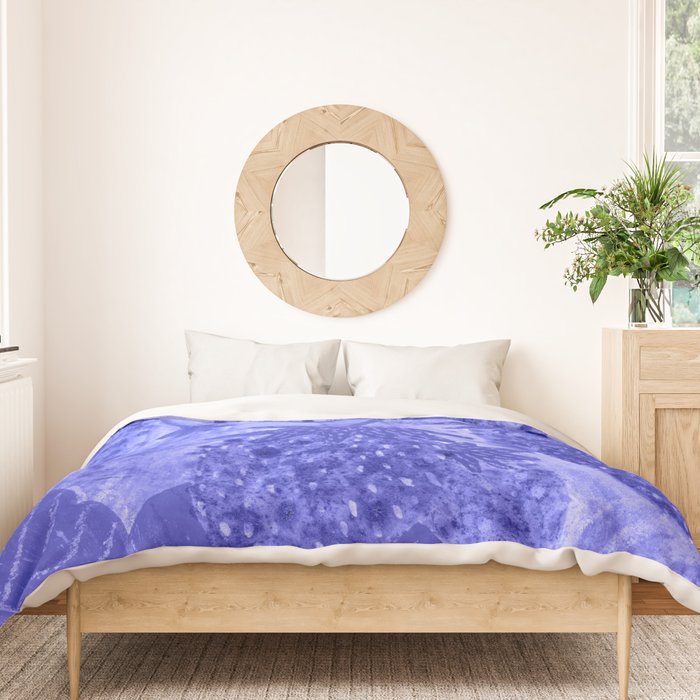 Strawberry Garden in Botanical Blue Duvet Cover Gallery Image 3