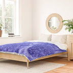 Strawberry Garden in Botanical Blue Duvet Cover Gallery Image 2