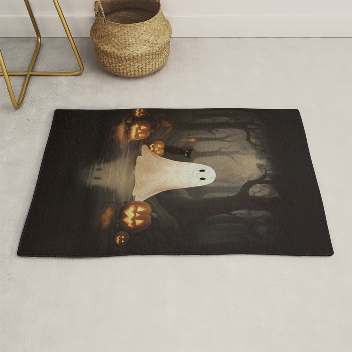 Ghost and Cat Rug Gallery Image 1
