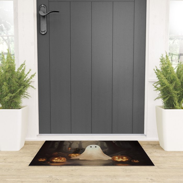 Ghost and Cat Welcome Mat Gallery Image 3