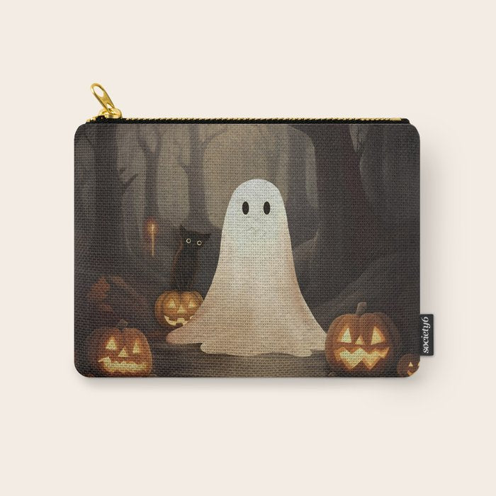 Ghost and Cat Carry All Pouch Gallery Image 1