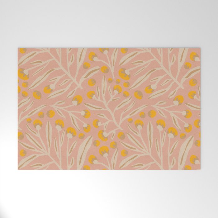 Berries / Peach & Yellow Welcome Mat Gallery Image 1