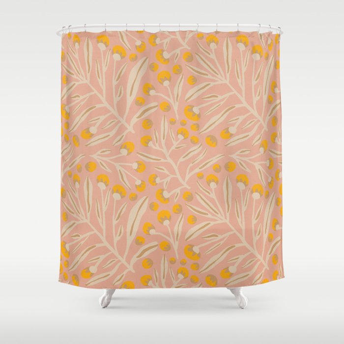 Berries / Peach & Yellow Shower Curtain Gallery Image 1