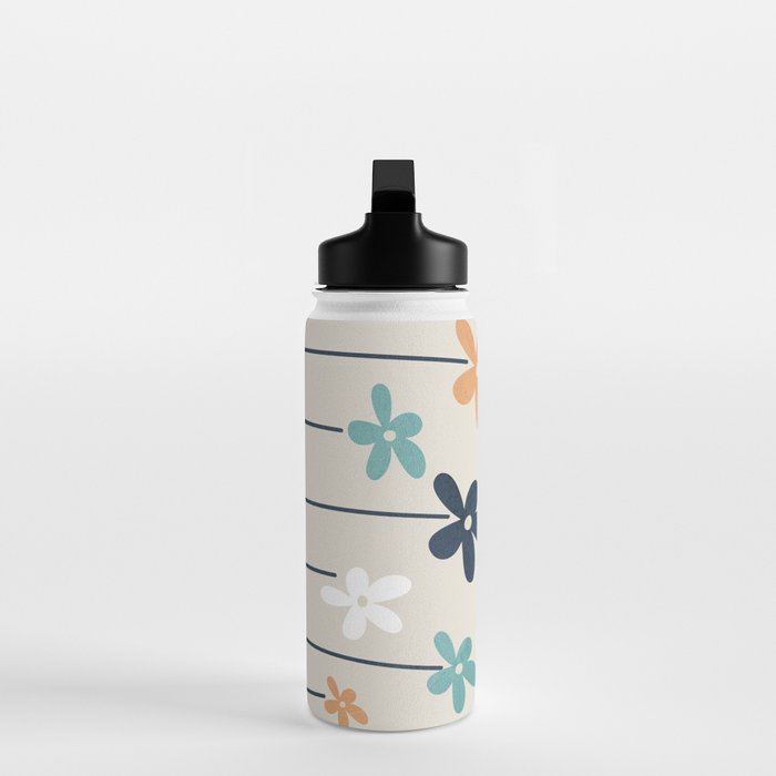 Abstract Flowers 2 Water Bottle Gallery Image 3