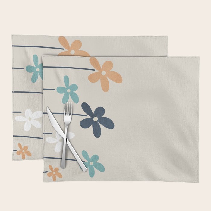 Abstract Flowers 2 Placemat Gallery Image 1