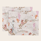 Equestrian Cowgirl Western Rodeo Pattern Placemat Gallery Image 1