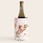 Equestrian Cowgirl Western Rodeo Pattern Wine Chiller Gallery Image 1