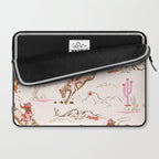 Equestrian Cowgirl Western Rodeo Pattern Laptop Sleeve Gallery Image 2