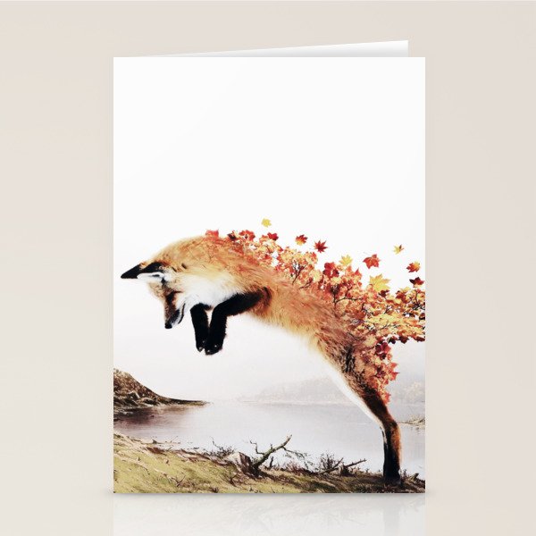 Autumn Fox Stationery Card Gallery Image 2
