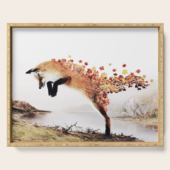 Autumn Fox Serving Tray Gallery Image 1