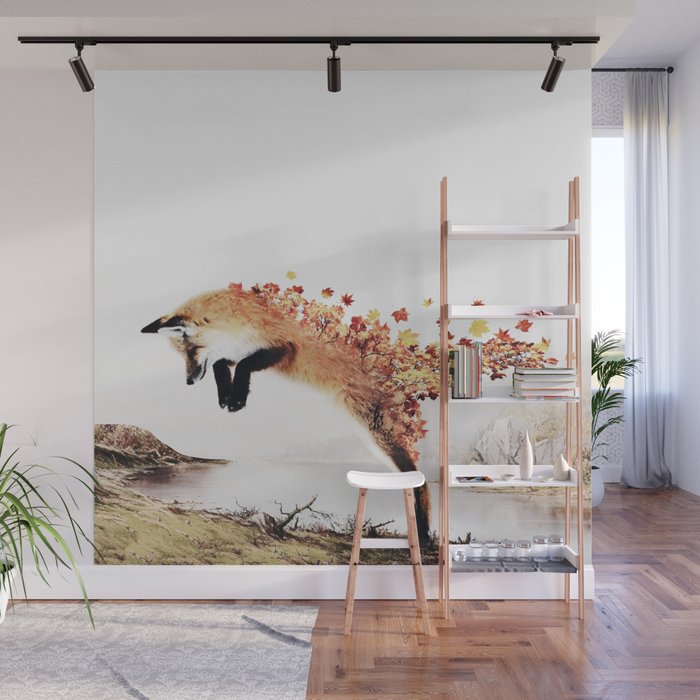 Autumn Fox Wall Mural Gallery Image 1