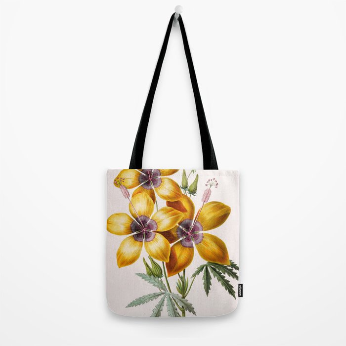 Hibiscus from "Flore dâAmÃ©rique" by Ãtienne Denisse, 1840s Tote Bag Gallery Image 2