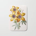 Hibiscus from "Flore dâAmÃ©rique" by Ãtienne Denisse, 1840s Bath Mat Gallery Image 1