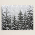 Winter Forest Fir Tree Snow II - Nature Photography Jigsaw Puzzle Gallery Image 1