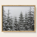 Winter Forest Fir Tree Snow II - Nature Photography Serving Tray Gallery Image 1