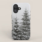 Winter Forest Fir Tree Snow II - Nature Photography iPhone Case Gallery Image 1