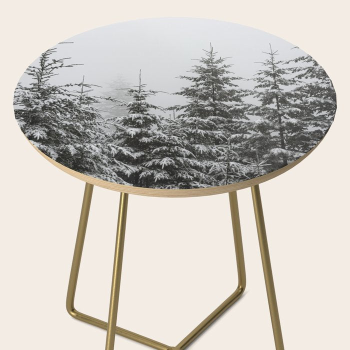 Winter Forest Fir Tree Snow II - Nature Photography Side Table Gallery Image 2