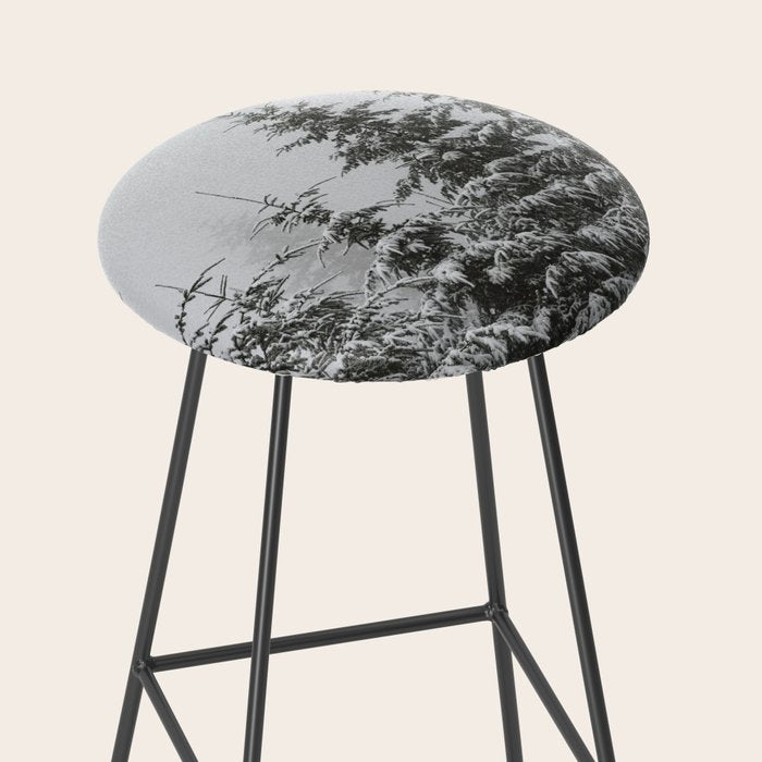 Winter Forest Fir Tree Snow II - Nature Photography Stool Gallery Image 2