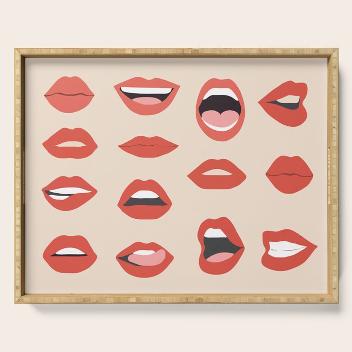 Lips III Serving Tray Gallery Image 1