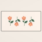 Pink Peony Pattern Desk Mat Gallery Image 3